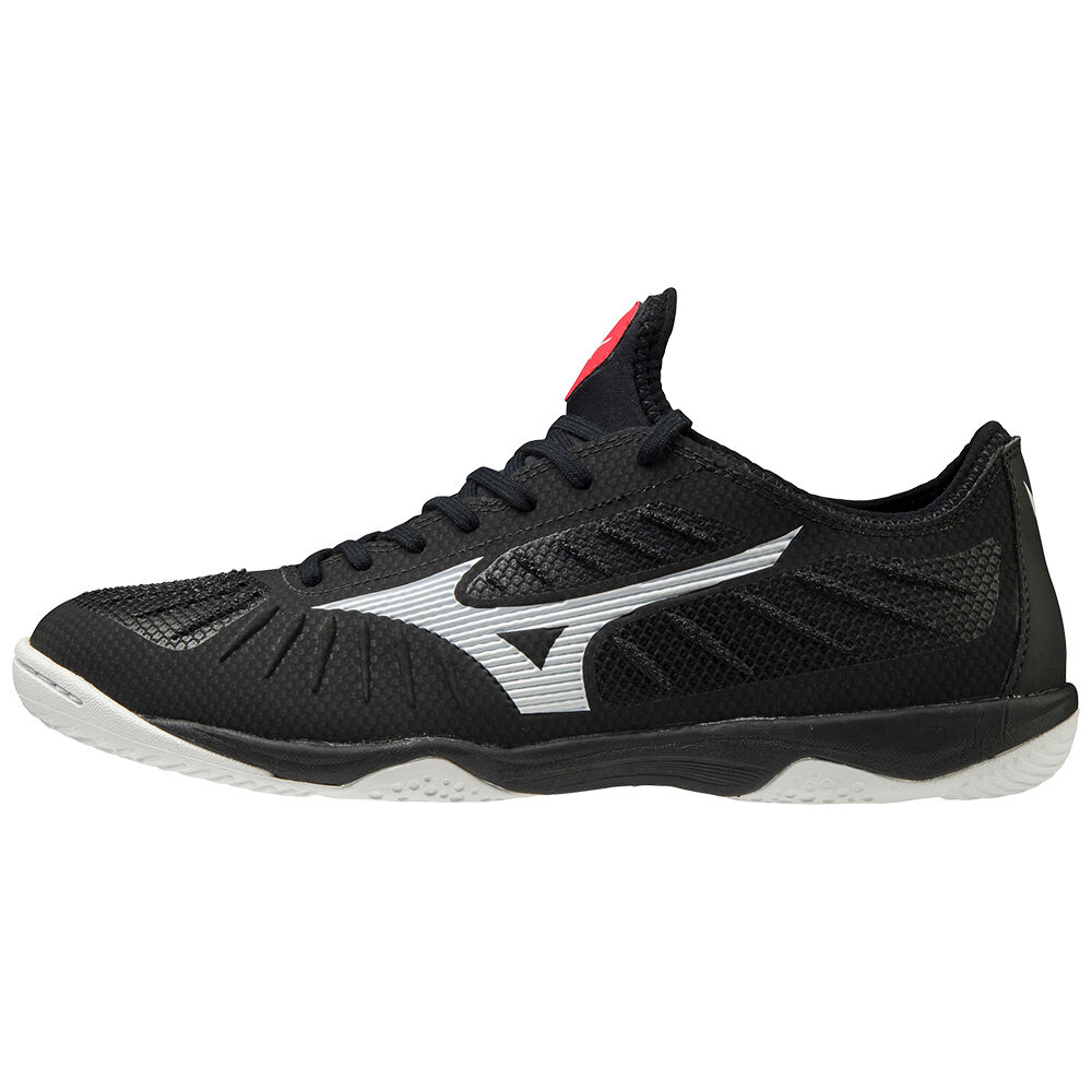 Mizuno Rebula Sala Elite Indoor - Erkek Futbol Ayakkabısı - Siyah/Beyaz Türkiye (YVXURJ-387)